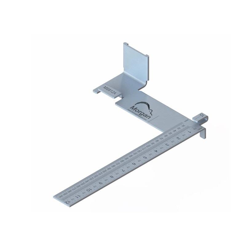 Morgan Square - 8" x 12" - Aluminum - Natural